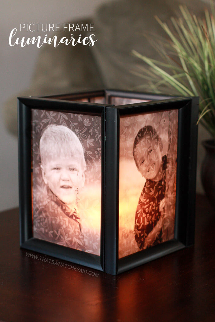 Marvelous Picture Frame Luminaries