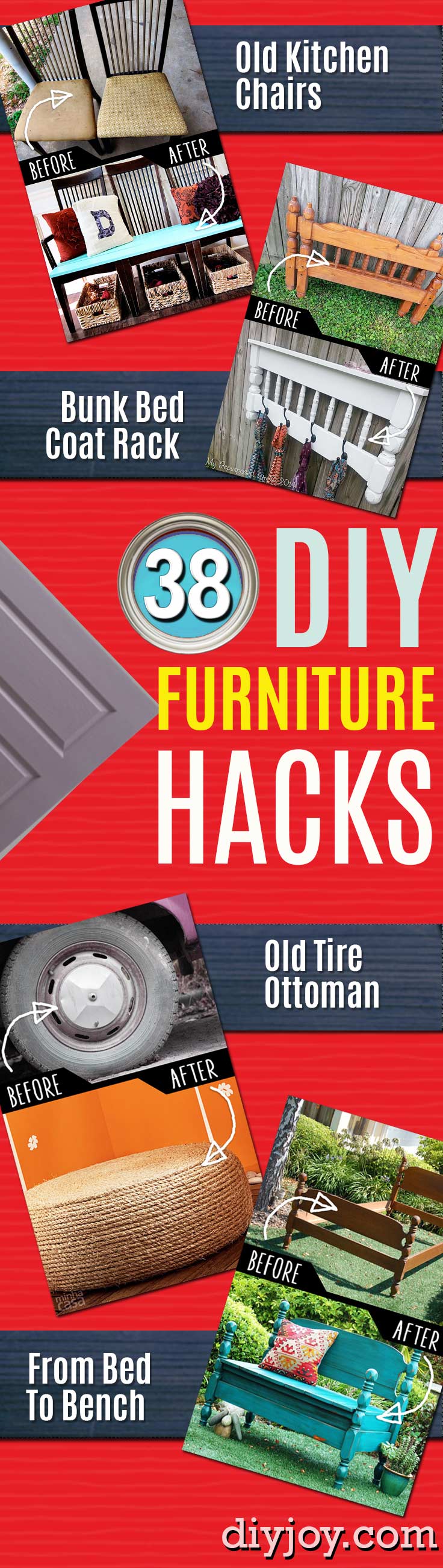 DIY Furniture Hacks and Cool Ideas for Repurposing Stuff for Home Decor. IKEA hacks and ideas for creative decorating. - Easy Hacks for Transforming Old Furniture on The Cheap - Quick Ideas for Creative Home Decor