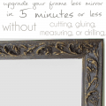 How to Upgrade Your Buildergrade Mirror in 5 minutes or less - Pocketful of Posies