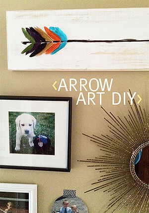 wood arrow art