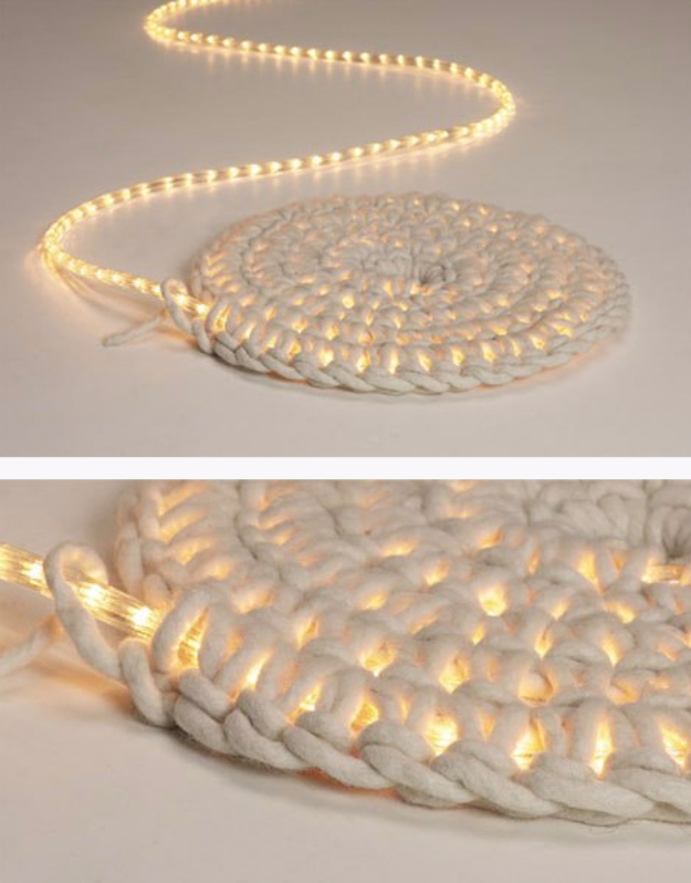  String Light DIY ideas for Cool Home Decor | DIY LED Carpet Light are Fun for Teens Room, Dorm, Apartment or Home | http://diyprojectsforteens.com/diy-string-light-ideas/