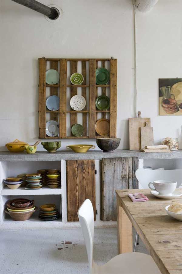 #13 CEMENT COUNTER TOP COMBINED WITH WOODEN PALLETS