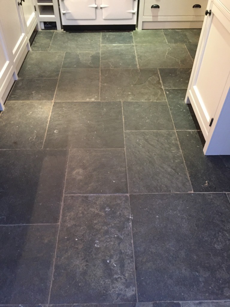 Old slate floor tiles 