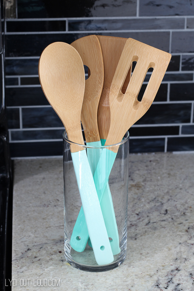 DIY Ombre Kitchen Utensils