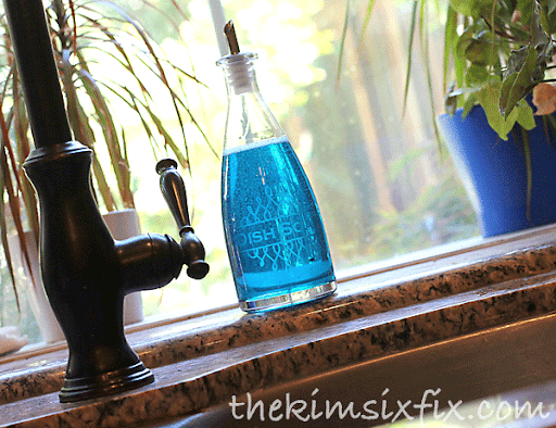 Etched soap bottle